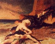 William Etty Hero and Leander 1 oil painting